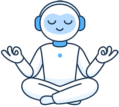 Meditating robot